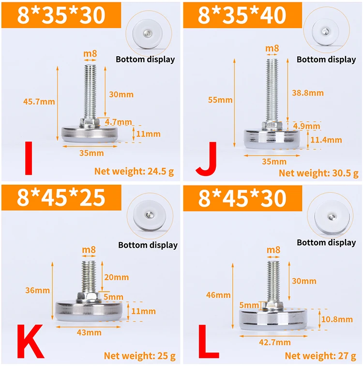 High Quality Furniture Leveling Adjustable Screw Foot/ Screw Adjustable Foot Leveling Foot Buy