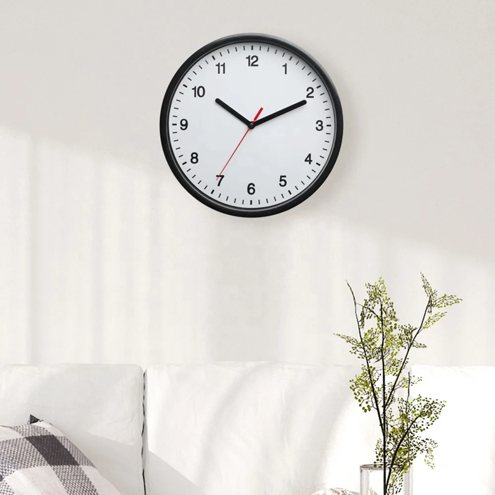 Wall Clock Home Decorative Promotional  Cheap Plastic Wall Clock