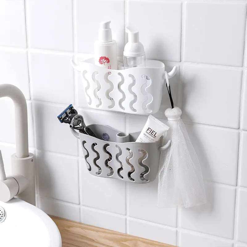 Perforation-free suction cup storage hanging basket faucet sponge drain basket Kitchen utensils utensil storage rack factory