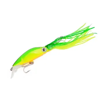 14cm/40g Plastic Live Bait Mustache Octopus & Squid Bait for Sea Fishing Long Casting with Hooks – Trolling Lure – view 3