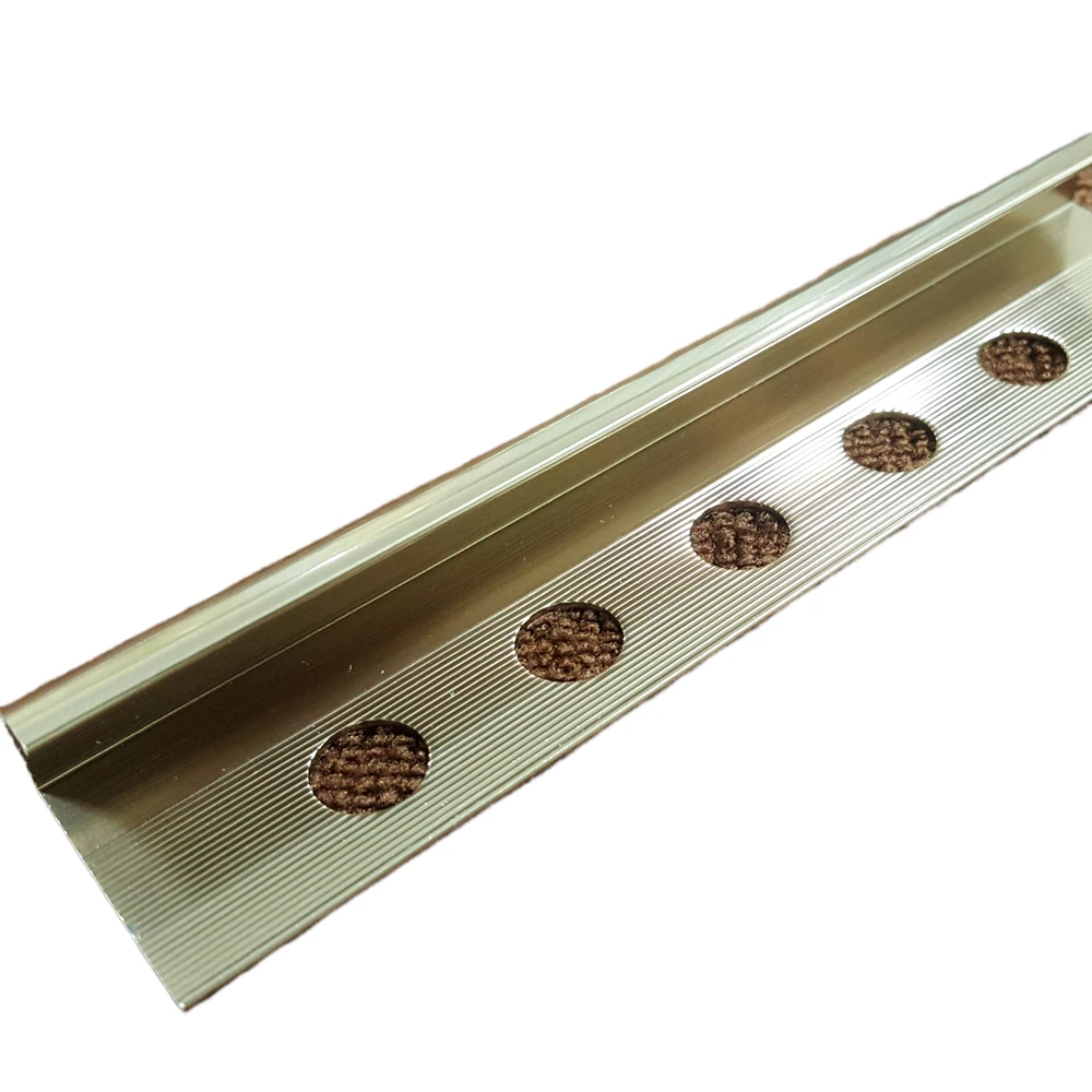 Straight Edge Angle Profile Alu Alloy Transition Profile Inside Ceramic Corner Edge Chrome L Shape Ceramic Tile Corner Trim
