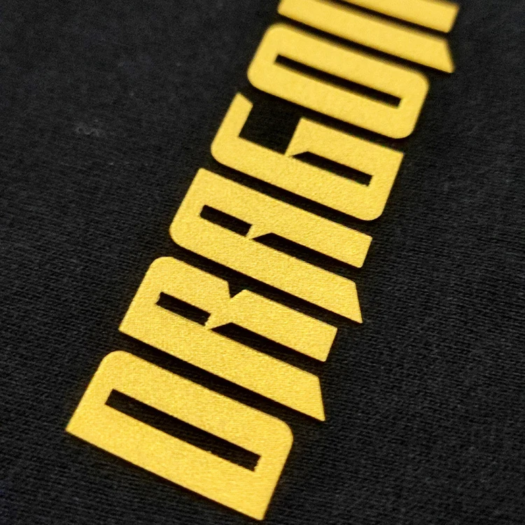 Custom Tshirt Transfers Private Garment Labels Brand Sticker Silver Iron on Print Silicone Heat Transfer Logo Patch