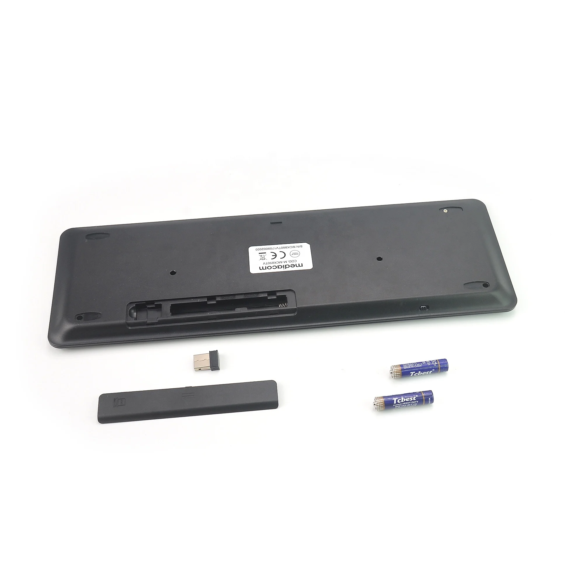 Teclado inalámbrico con batería AAA de 2,4G para smart tv tcl