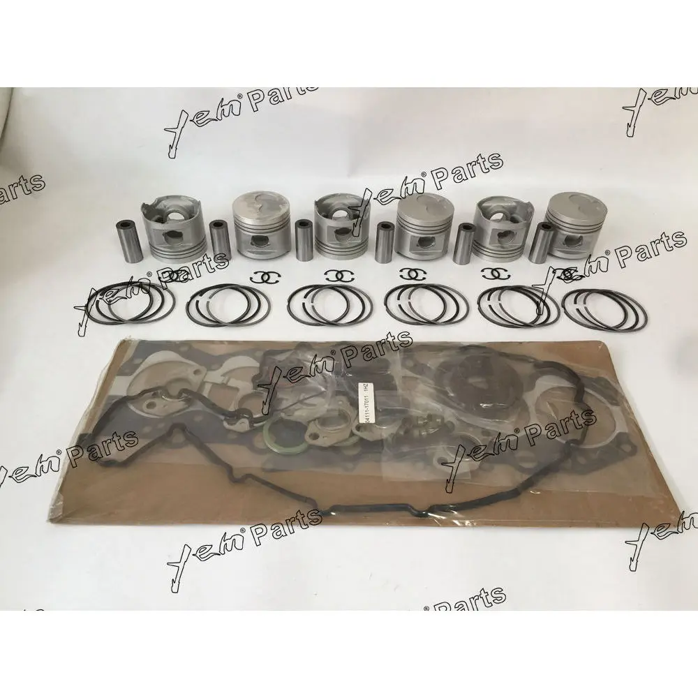 Overhaul Kit With Cylinder Gaskets Piston Rings Fit for Toyota 1HZ Excavator Parts