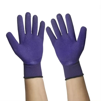 Wholesale farming wholesale latex hand micro foam jersey cotton liner work for garden gloves safety gloves for work
