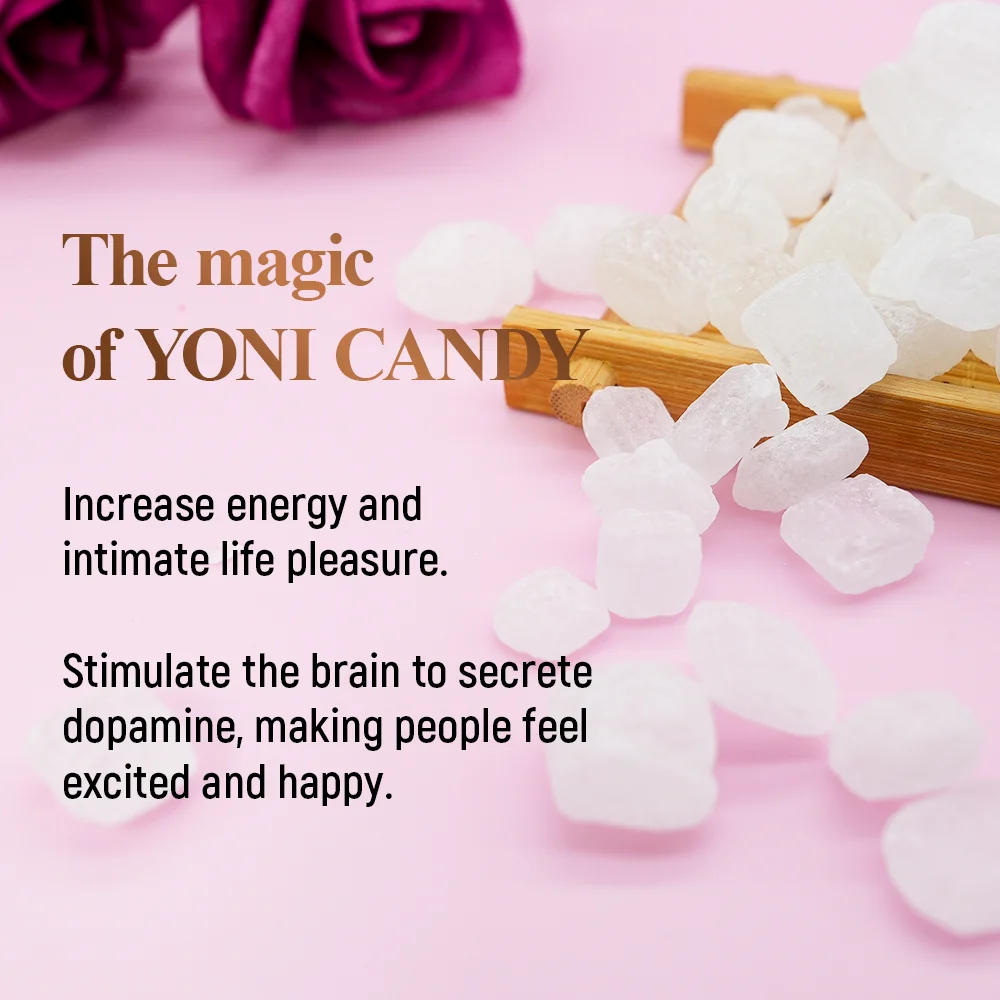 Chinaherbs Customized Logo 100% Pure Natural Sugar Lump Yoni Candy Crystal White Sexy Bulk Yoni Candy