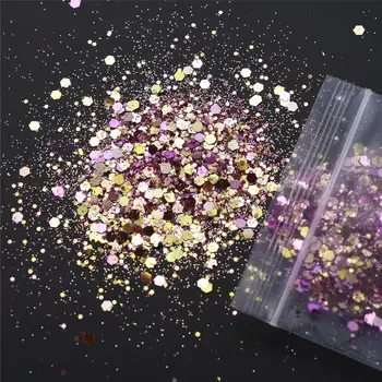 Wholesale Custom change color chunky Party DIY glitter Color Shifting Chameleon glitter for Makeup Body Nail Art Craft Resin
