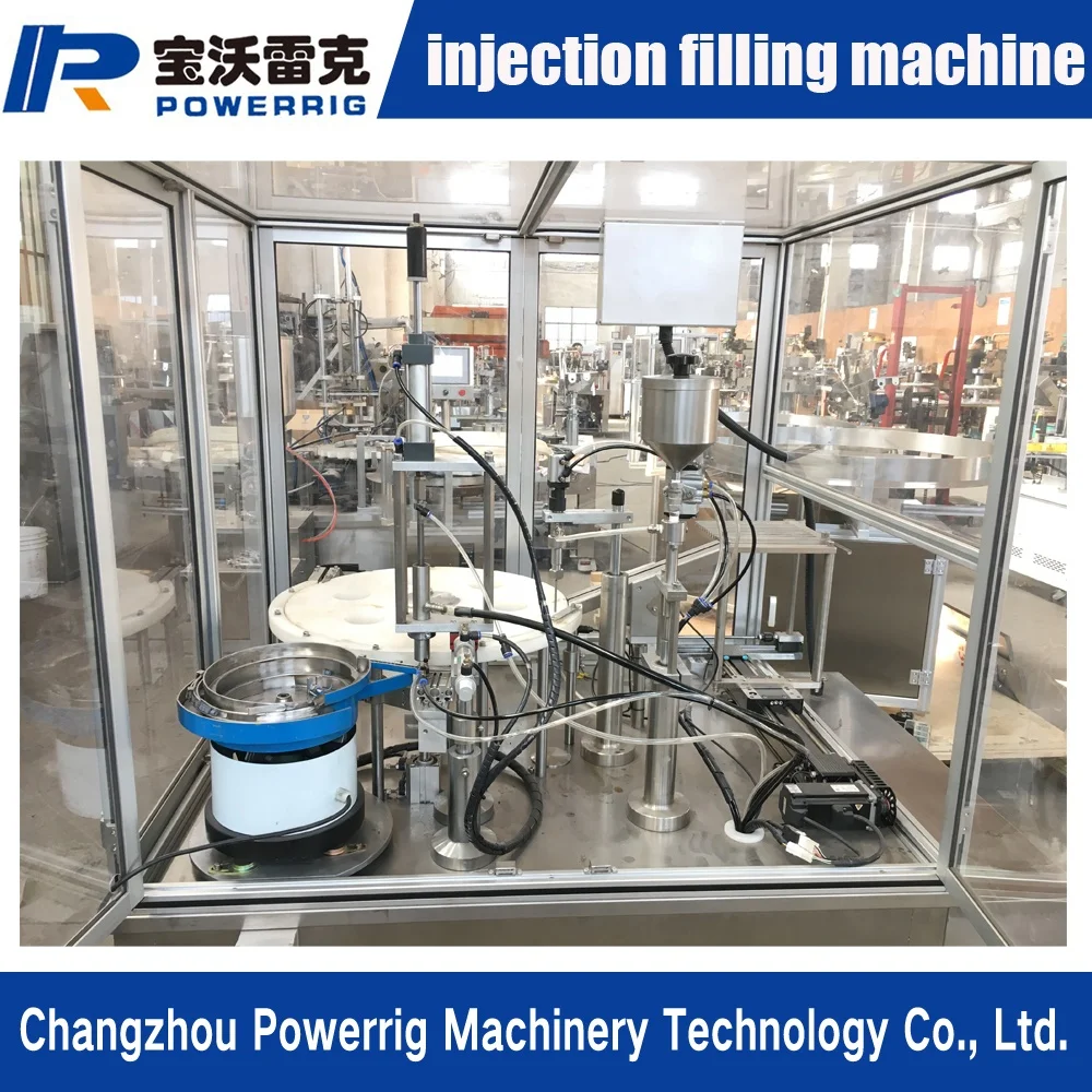 Automatic Vacuum Prefilled Filler Glass Assembly Packing Gel vaccine Syringe Filling Machine