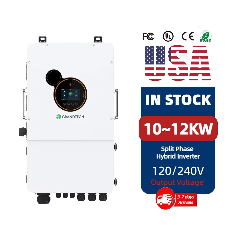 Modelo EE.UU. 8KW 10KW 12KW Inversor Solar Híbrido Inversores Solares para Sistema Eólico y Solar con Inversor Solar MPPT