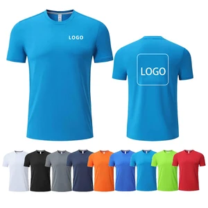 Custom Logo Customized Cotton T-shirt with logo and Round Neck Short Sleeves Work Clothes T-shirt