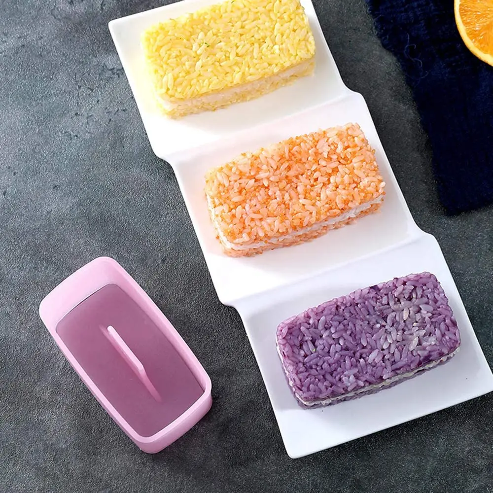 Musubi Maker Press, 2 Pack Rice Ball Mold Rectangle Thousand Layer Sushi  Maker Mold (Pink)