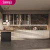 Gabinetes de cocina con puertas de vidrio