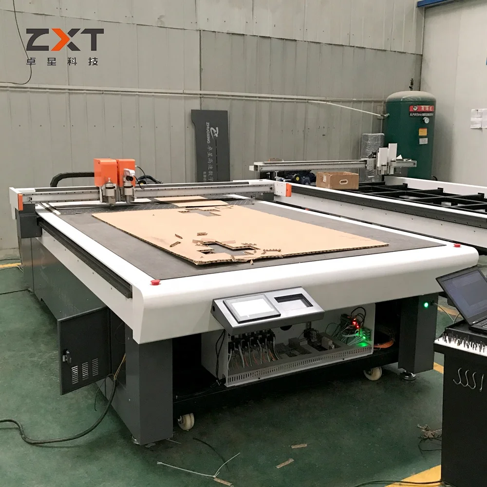 ZXT CNC Automatic Gift Box Sample Cutter Carton Corrugated