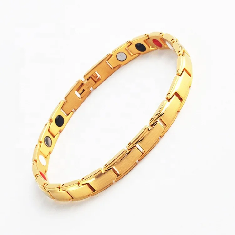 Bracciale Magnetico In Rame Con Pietra Turchese Per Donna - Drenaggio Linfatico, Regolabile, Ipoallergenico, In Confezione Regalo - 3