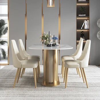 Modern Luxury Great Quality Home Furniture Golden stainless Steel Dining Chairs