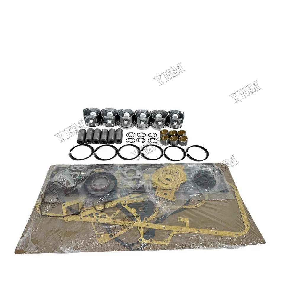 Overhaul Kit With Piston Rings Full Gasket Set Fit for Hino W06D Engine Parts 6