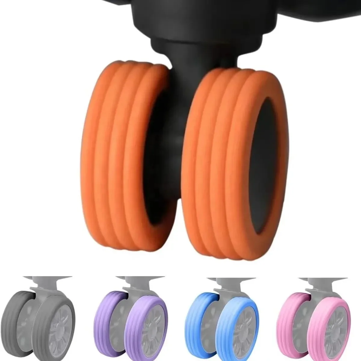 Caster Wheels Rubber Luggage Wheel Covers Silicone Rubber