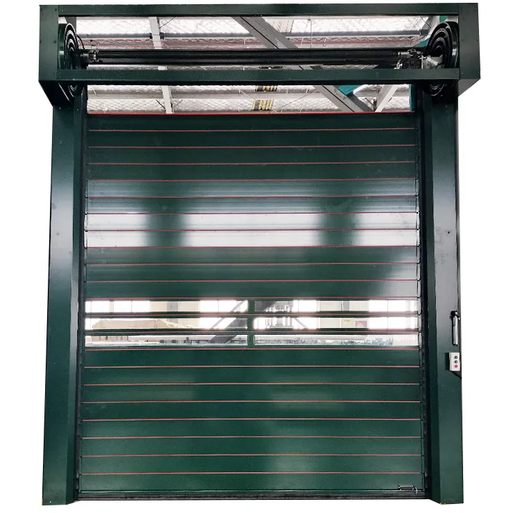 The world's first driverless fully intelligent  Aluminium frame with double layer glass or black window spiral rapid door