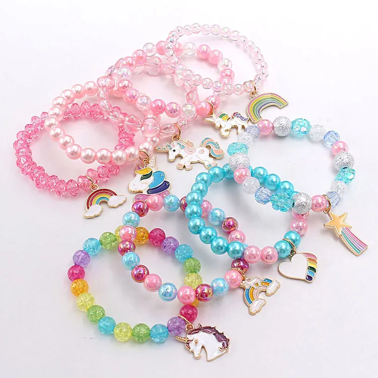 rainbow bracelet charm