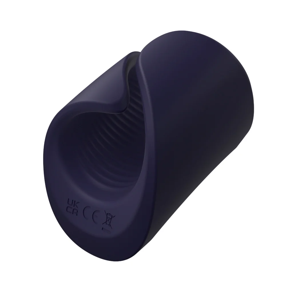 Amoura vibrating stroker with LED charging status display