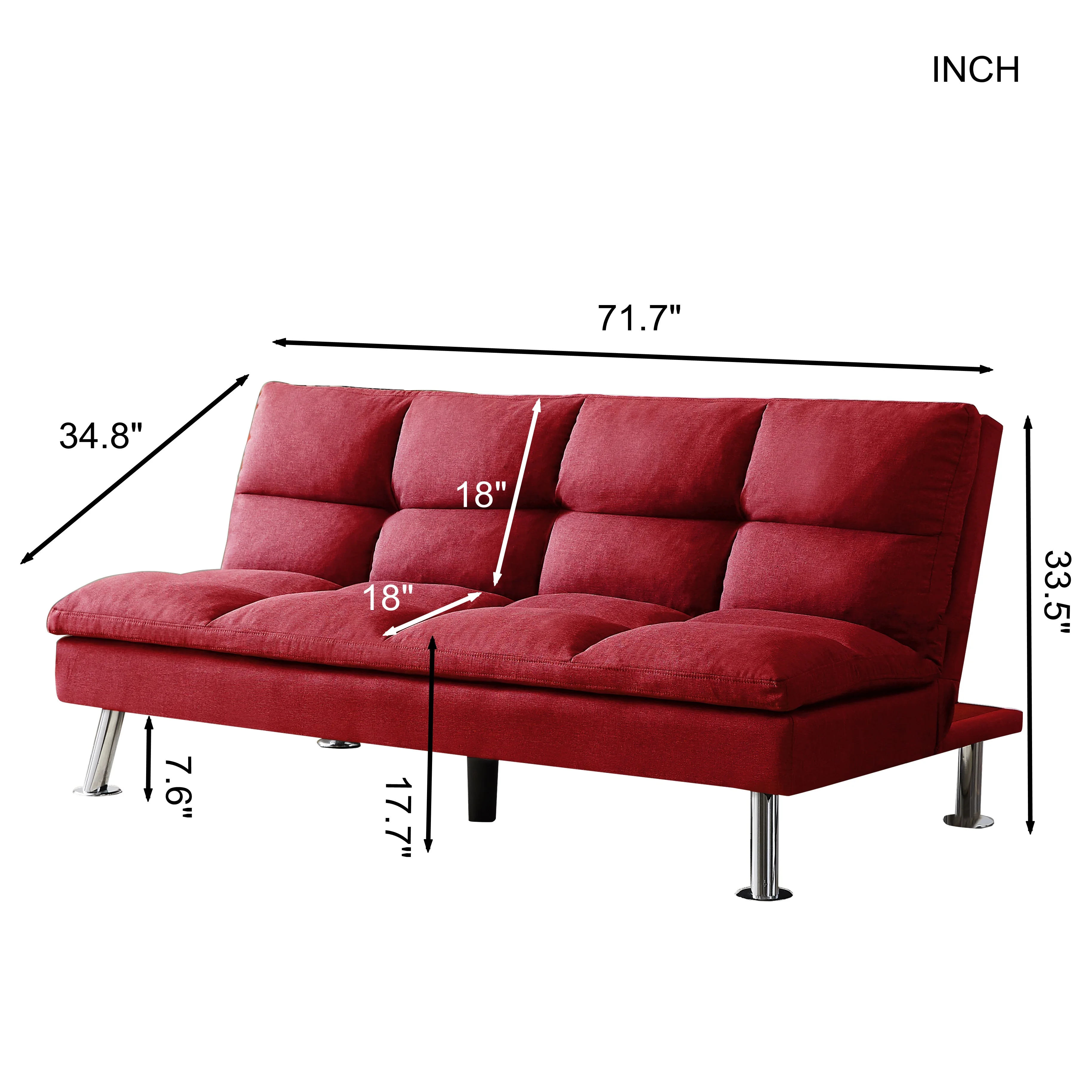 Modern Fabric Convertible Sofa Bed Sleeper Couch Recliner Sofa For Living Room Buy Sofa Set