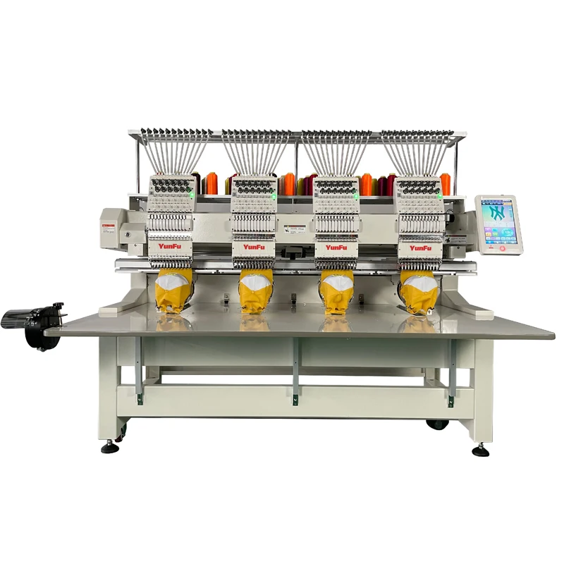 China Factory Wholesale Price 12-needle Sewing Machine Computerized Embroider 4 Heads Embroidery