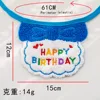A07 bavaglino bava compleanno-blu scuro