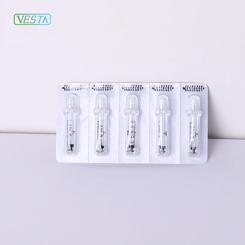 Amp3 Usa Visible Vesta 0.5ml &0.3ml Disposable Plastic Needle Adapters