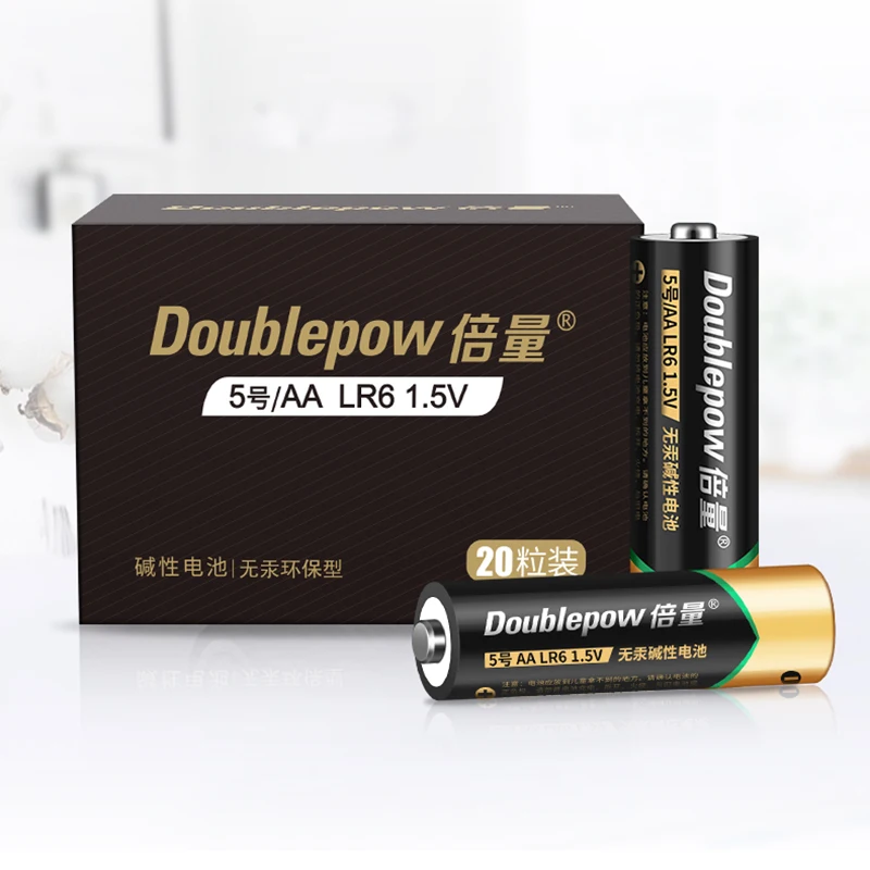 Doublepow Verified China Manufacturer AA AAA 1.5V Alkaline Dry Battery Cell