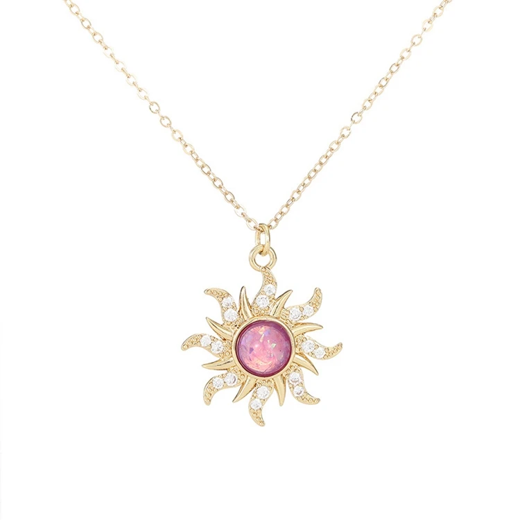 ZJ-169 Initial Women Fashion Metal Neck Jewelry Zircon