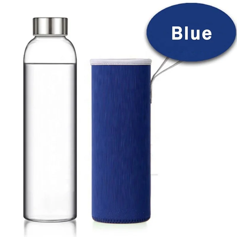 Высококачественная стеклянная бутылка для воды 420 мл/600 мл, небьющаяся бутылка для воды из боросиликатного стекла