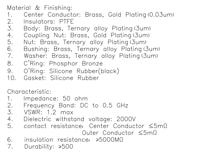 product lwmc manufacturer top efficiency customized silicone rubber uhf coaxial connector uhf male pl259 clamp for mp hyperflex5 cable-7