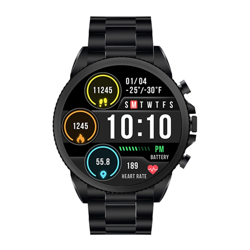 2022 Simba Smart Watch C08 Full Round Touch Screen Heart Rate Monitor Sports Fitness  Android IOS Watches Men Smartwatch