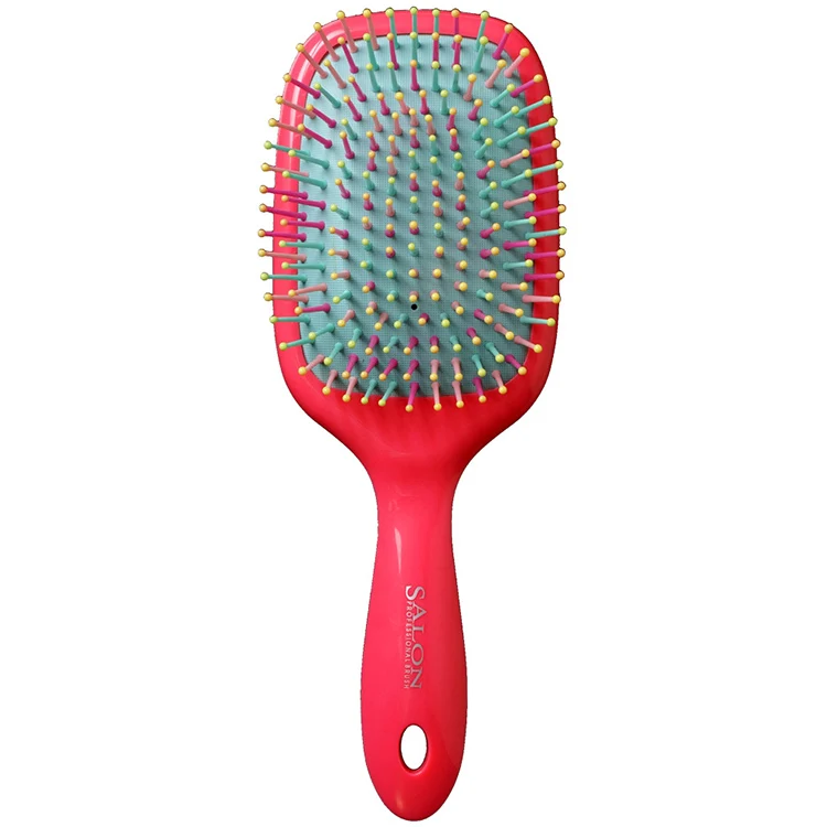 Hair Brush Manufacturing Wholesale Colorful Massager Brush Scalp Paddle Hair Comb