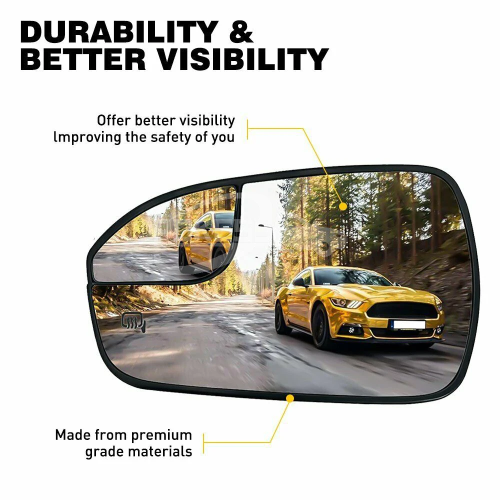 POKESS Parts DS7Z17K707B DS7317K707BE Right Rear View Mirror Glass for... — 5