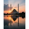 Mosquée Sunset - Blanc et bleu