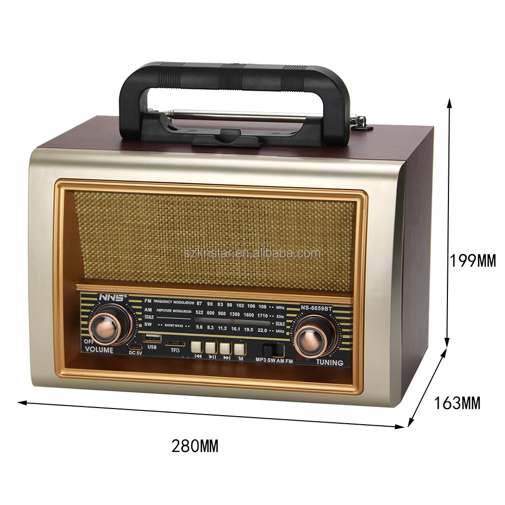 2024 Wooden Casing Fm Radio Retro Dc Radio Remote Control Mp3 Radio Ns   H902ae91cf1464b48aa1a7f51da00ec2bd 