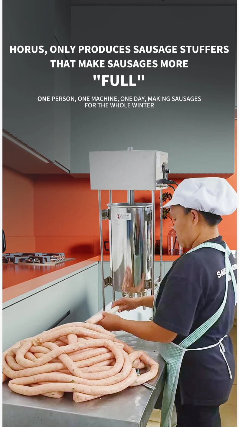 Customized Electric Sausage Stuffer Automatic Stainless Steel Sausages