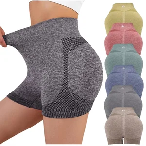 High-waisted Quick-drying Seamless Leggings for Fitness and Yoga Three-quarter Shorts