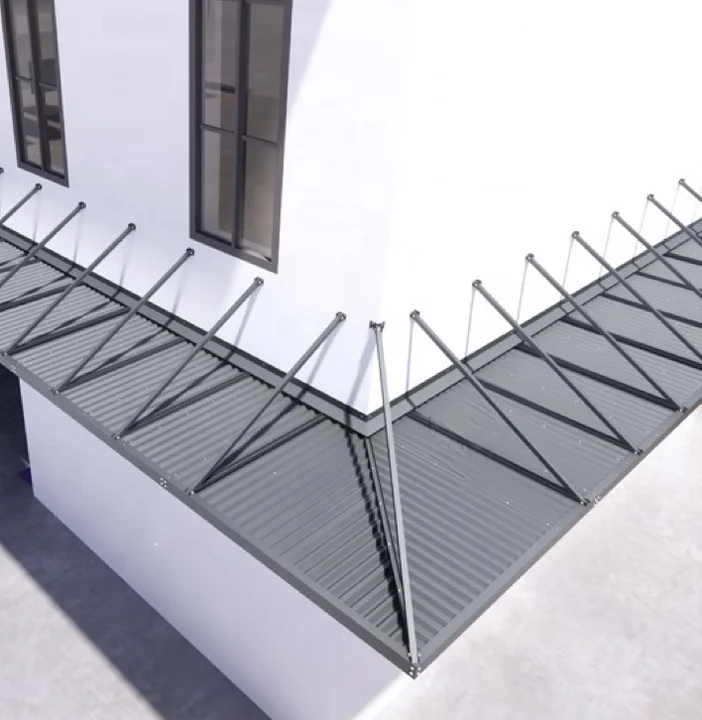 Lianhong Overhead Aluminum Window Awning Support Arms Louver Roof Sun