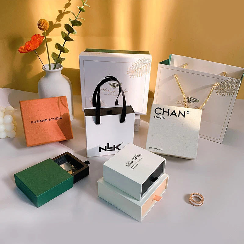 Jewelry Packaging Wholesale | Lipack Wholesale Price Jewelry Paper Packaging Gift Box Necklace Bracelet Rings Drawer Paper Jewelry Box