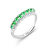 S925 silver inlaid jadeite ring D609