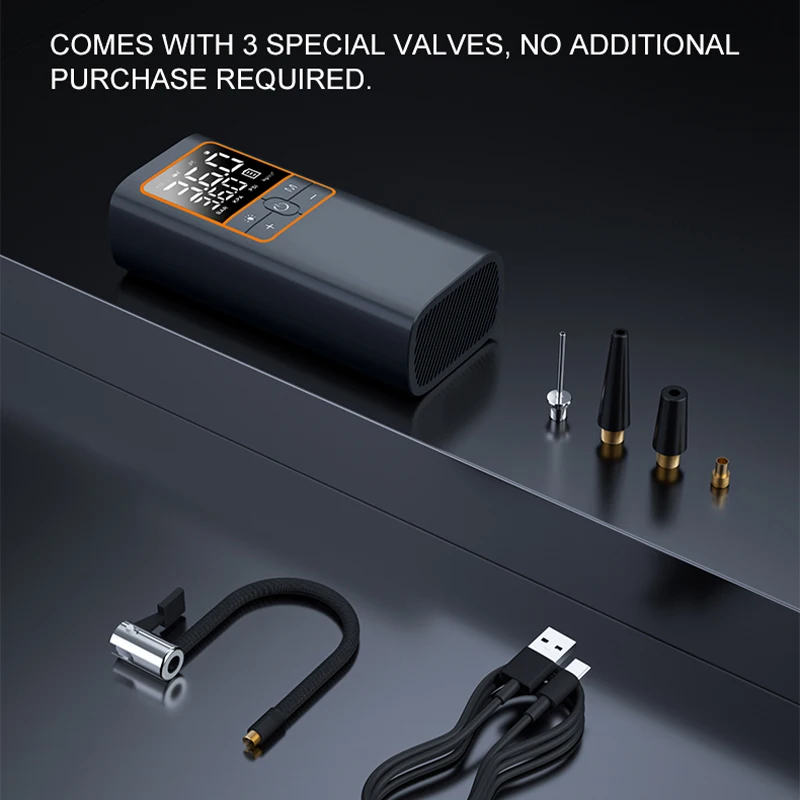 Electric Portable Digital Wireless Cordless Car Air Pump Tire 150psi 6000mAh 12V Air Compressor Car Tyre Inflator - view 6