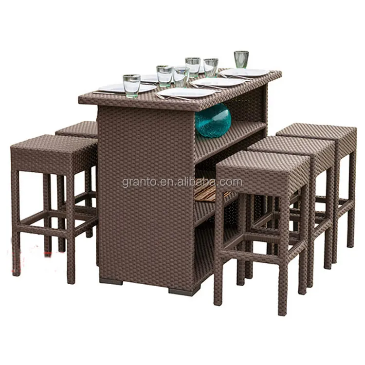 wicker bar set sale