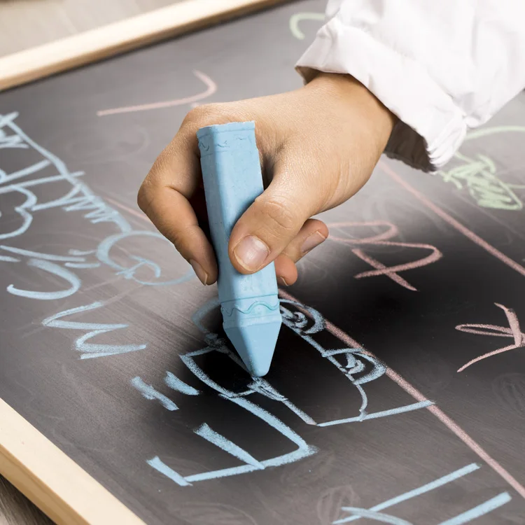 4 Pcs Custom Outdoor Washable Non-toxic Eco-friendly Super Jumbo Colors Dustless Sidewalk Chalk