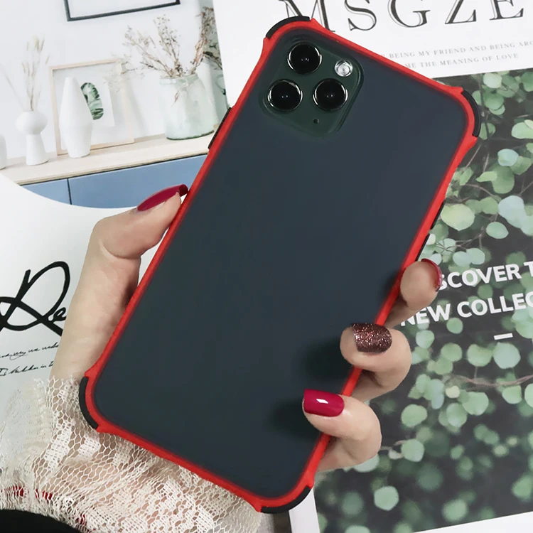 new design slim shockproof frosted clear 2 in 1 TPU PC cell phone case For IPhone 13 pro max mini