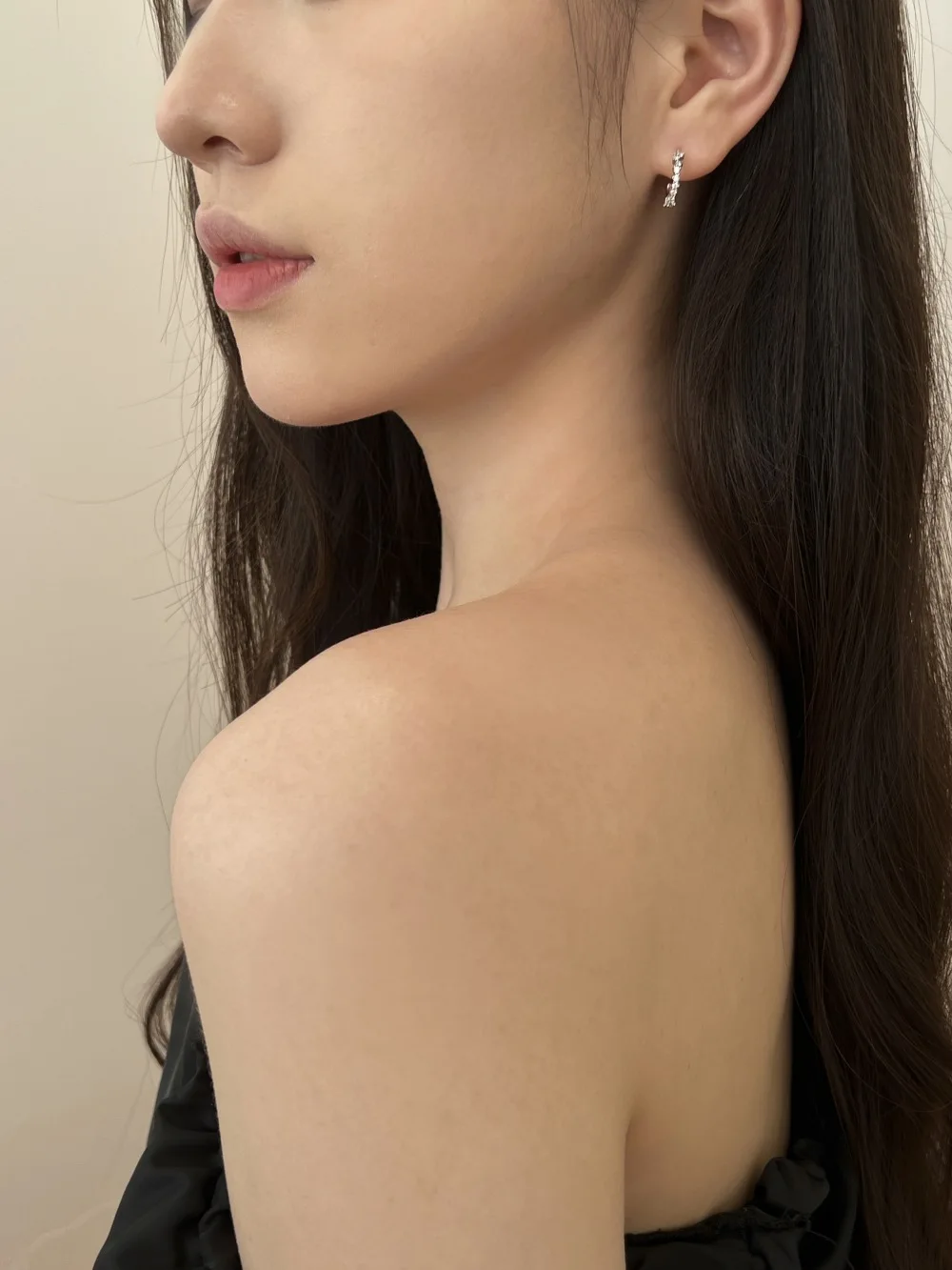 KAKODIY Classic 925 Sterling Silver Irregular Zirconia Stud Earrings Women 18K Gold Statement Half Hoop C Earrings Jewelry Gift detail 5