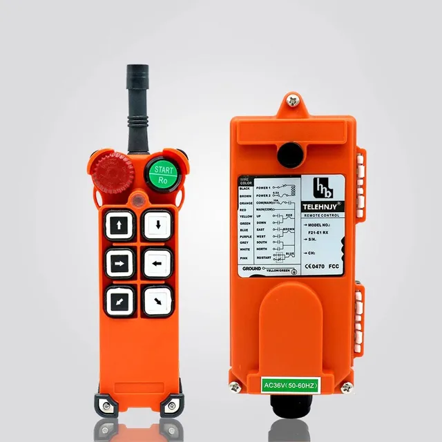 F21-E1 Good selling 6 buttons single speed industrial crane radio remote control for chain hoist