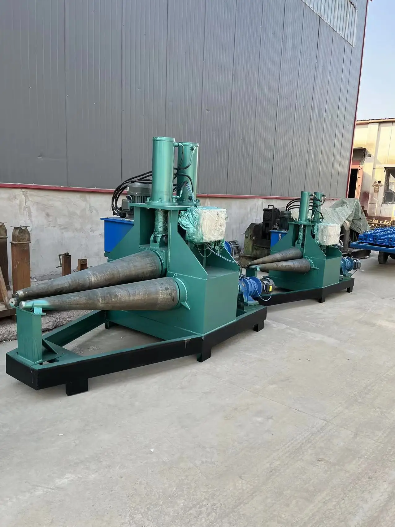 Conical Plate Rolling Machine Petrochemical Conical Barrel Forming