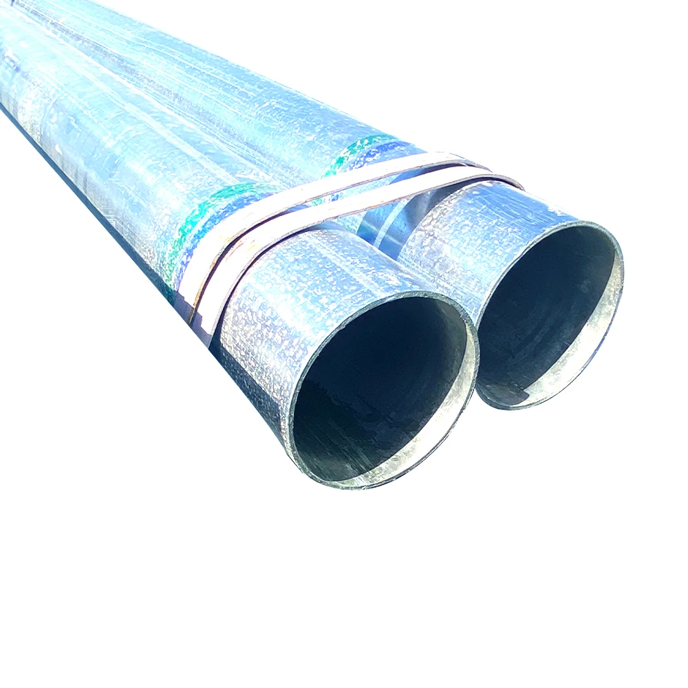 Factory Large Stock Galvanized Steel Pipe Hot Dipped Galvanized Zinc Coating Weight 80g/m2 Better Corrosion Resistance